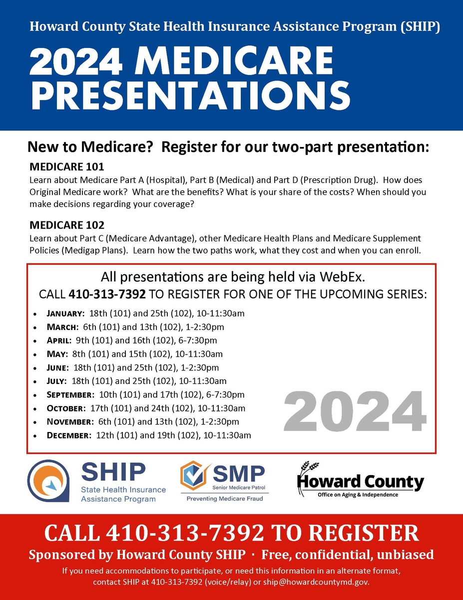 Medicare Information and Counseling | Howard County